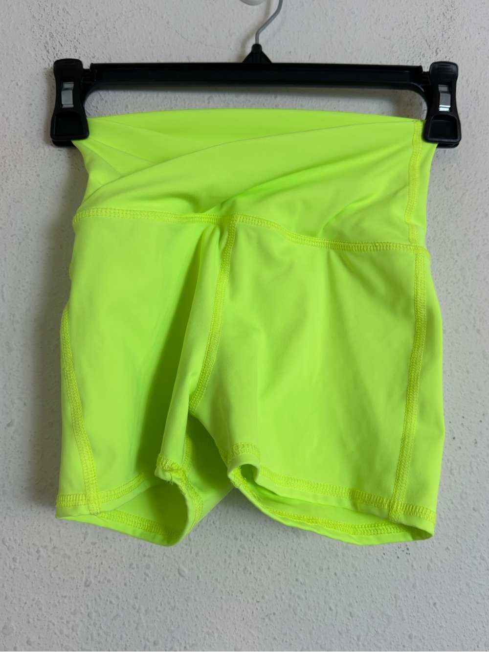 Tiger Friday crossover High-Rise Neon Yellow Women’s Athletic Shorts